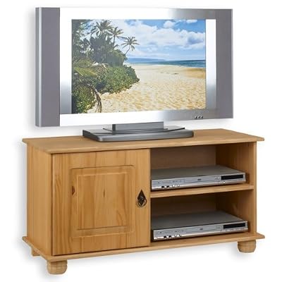 IDIMEX Meuble TV BELFORT 1 porte + 1 niche