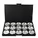 KINGSO 15 Grids 26mm Empty Magnetic Makeup Eyeshadow Concealer Pigment Aluminum Palette Pan
