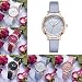 Produktbild Altsommer Freizeit Frauen Armbanduhr mit Konvex Gürteluhr aus Lederarmband,Uhren Herren mit Einstellbare Dornschließe Sport Analog Quarzuhr Männer Business Fashion Armbanduhr (Rosa)