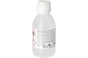 SHINY HARDWARE SHL BRAND ISOPROPANOL IPA Isopropyl Alcohol 99.9% Pure (250ml)