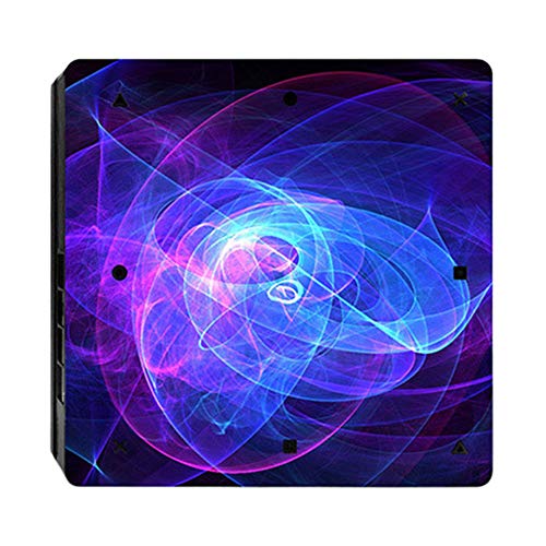 Preisvergleich Produktbild NIUQY Verlustprävention Personalisiert Mode Aufkleber Geeignet für Sony Playstation PS4 SLIM Konsole Motiv Controller Decal Cover Skin Set Dekoration Geschenk Gerät aufrüsten