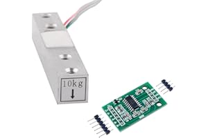 Stemedu Load Cell 10KG Amplifier AD HX711 Module Breakout Digital Portable Kitchen Scale Weight Sensor Weighing for Arduino Raspberry Pi