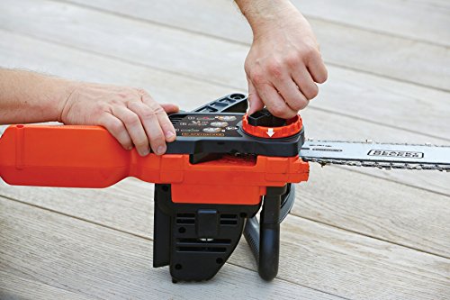 Black+Decker 36V Li-Ion Akku-Kettensäge, Motorsäge, 30cm langes Schwert, 230mm max. Durchmesser, inkl. Li-Ion Akku und Ladegerät, GKC3630L20, schwarz orange - 7