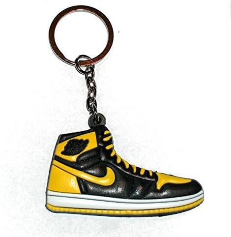 Air Jordan 1 Keyring / Keychain - Black / Yellow