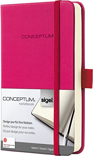 Preisvergleich Produktbild SIGEL CO572 Notizbuch, ca. A6, liniert, Hardcover, pink, Conceptum - viele Modelle