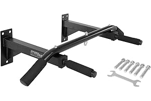 SPORTTEC Barra de jalón para Montar en la Pared, 4 Asas Barra de jalón para Montar en la Pared