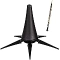 Zyiphor 10.5cm Support de Trompette Pliable Pied de Trompette Noir Support pour Clarinette en Pavillon avec 5 Pattes, Support de Cône Court pour Clarinette A et B