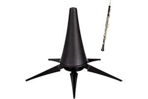 Zyiphor 10.5cm Support de Trompette Pliable Pied de Trompette Noir Support pour Clarinette en Pavillon avec 5 Pattes, Support de Cône Court pour Clarinette A et B