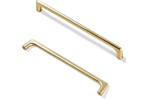 JNRFTY 10 maniglie per mobili dorate per mobili da cucina, armadi, in lega di zinco, maniglie per mobili moderne, con 20 viti, distanza tra i fori 160 mm