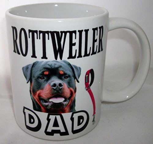 Dog Breed Dad Mum Design Ceramic Mug (Rottweiler, Dad)