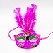 Produktbild hou zhi liang Frauen venezianischen LED Faser Speedo Damen Taucherbrille Light up Princess Feather Masken für Masquerade Fancy Dress Party zufällige Farbe 1pc