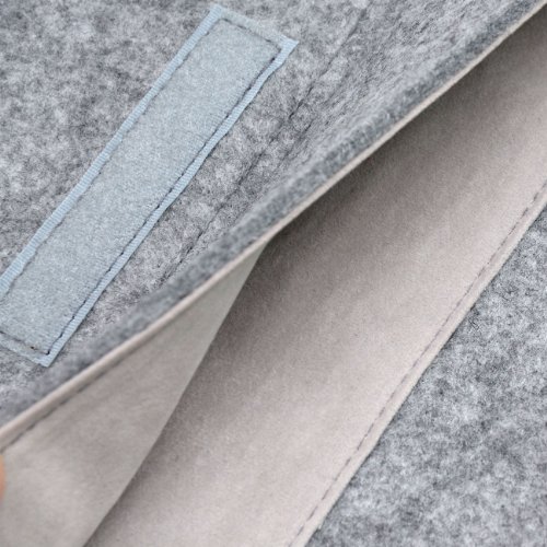 Inateck Filz Sleeve Laptop Schutzhülle, umweltfreundliche Notebook Schutztasche für neues MacBook Pro 2016 15 Zoll mit Touch Bar und Touch ID (Model A1707), Grau - 5