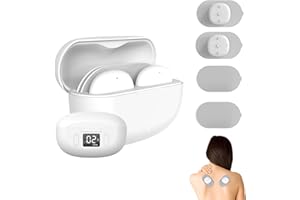 Luvan Wireless TENS Machine for Pain Relief, Portable Digital Dual Channel TENS Unit Rechargeable EMS Muscle Stimulator with 6 Modes and Charging Case for Back,Shoulder,Waist and Sciatica