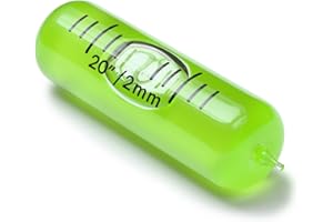 CATERPILLAR RED Replacement Level Glass Vial, Spirit Bubble Level, Accurate, with Nib, 35mm x 11mm - Green