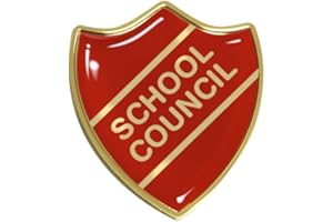 Capricornone School Council Gel Domed School Shield Badge