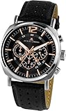 Jacques Lemans Herren Analog Quarz Uhr mit Leder Armband 1-1645J