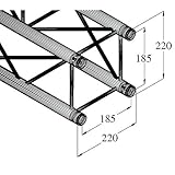 ******** Alutruss 60301710 DQ4-500 Decolock Traverse (4-Punkt)