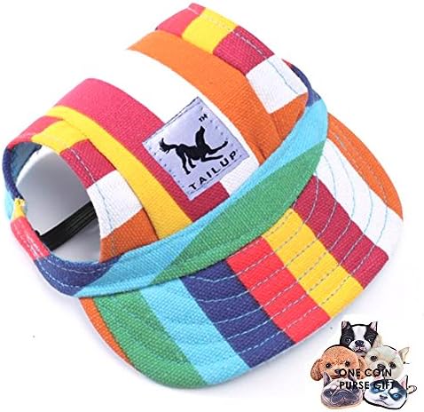 PetFun Animal Hat Fashion Small Pet Dog Cat Baseball Visor Sports Hat Cap Puppy Summer Baseball Outdoor Ear Holes Sunbonnet Outfit