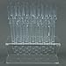 FOONEE 32 Pcs Clear UV Gel Acrylic Nail Art Tips Samples Pop Stick with Display Stand