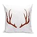 Produktbild TEBAISE 45 x 45cm Kissenbezüge Weihnachten Elch Hirsch Gedruckt Home Decor Fall Sofa Taille Throw Leinen-Mischung Kissen Kissenbezug Karneval Fasching Fasnacht Weihnachten Zierkissenschutzbezüge