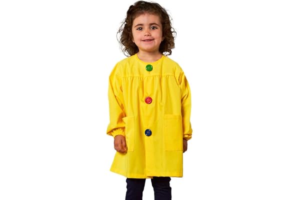 KLOTTZ Tablier Blouse pour Enfants. Puor l'école e travaux manuels.