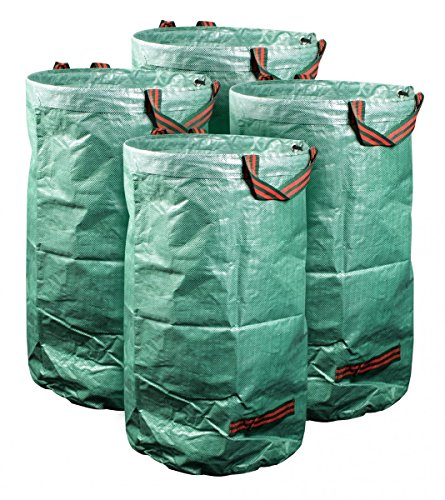 mgc24 4er-Set Gartensack 272 Liter für Laub und Grünschnitt | Laubsack, Gartenabfall, Grünabfall | 150 g/m²
