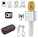 Produktbild Mikrofon Bluetooth Drahtlos Karaoke,Smartphone IOS AndroidParty KTV(Q9 Gold)