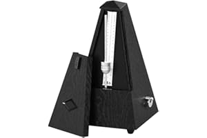 Summina - Metrónomo mecánico piramidal - Material ABS (acrilonitrilo butadieno estireno) para guitarra, violín, piano, bajo - Instrumento de práctica musical para principiantes