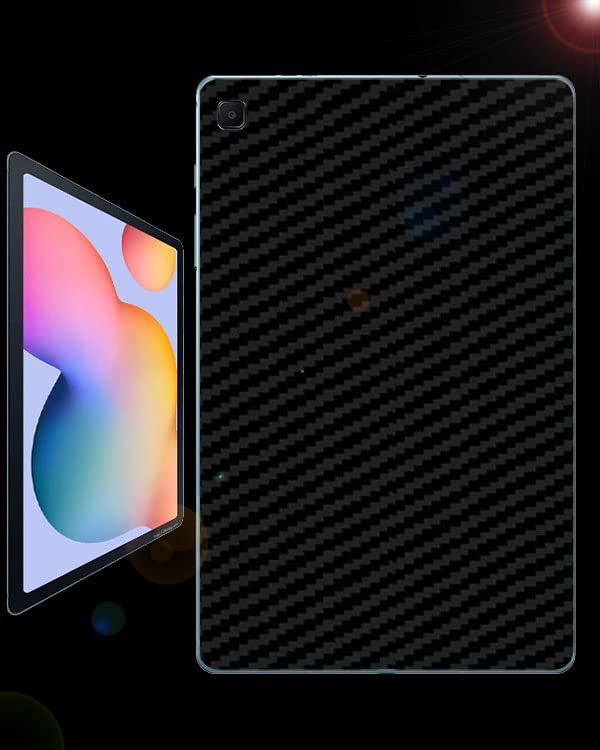 Compatible with Samsung Galaxy Tab S6 Lite (2020) 10.4 inch Back Skin Sticker/Vinyl wrap/Protective Film Tablet Skin Carbon Fiber 3D (Black) by Candeal Mizhan