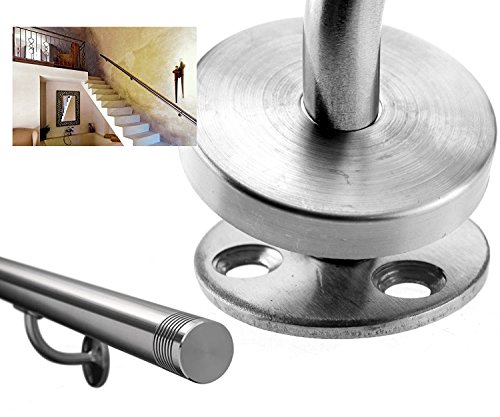 2X Edelstahlhandlauf handrail Wandhalterungen Treppengeländer LäufeUnterstützung - 2