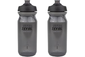 ZEFAL Pack Sense Pro 65 - Set di due Borracce Bici e MTB - Borracce Bici Premium e Impermeabile - Nero Fumè, 2 x 650ml