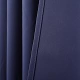 Dream Art Darkening Thermisch isolierte Blackout Tülle Vorhänge für Wohnzimmer,Blau,132×160 cm,ein Paneel - 4