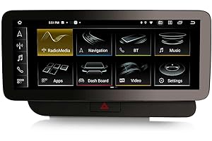 GONFEN 8-Core 8G+128G Android 13 Navegación GPS Radio Coche para Audi Q5 2009-2016 (Multimedia) con Inalámbrico Carplay Android Auto Bluetooth Touchscreen WiFi MMI Control de Volante Dab+ DSP TPMS