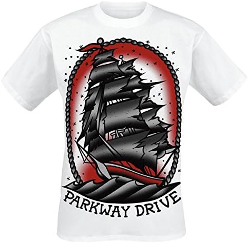 Parkway Drive Ship T-Shirt White S