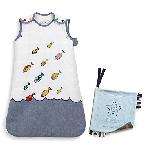 NioviLu Design Sacco nanna bebè - Plouf (0-6 mesi/70 cm - 1 Tog)