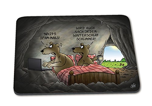 Preisvergleich Produktbild Mauspad Uli Stein "Winterschlaf / Spam Mails" Mousepad