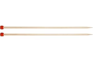 KnitPro Basix Aiguilles à Tricoter Simple, Bouleau, Multicolore, 40 cm x 4 mm