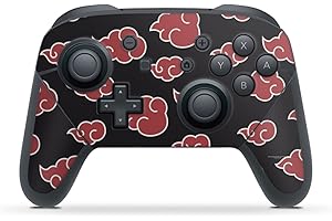 DeinDesign Autocollant Compatible avec Nintendo Switch Pro Controller Sticker Film Autocollant Produit sous Licence Officielle Naruto Shippuden Akatsuki