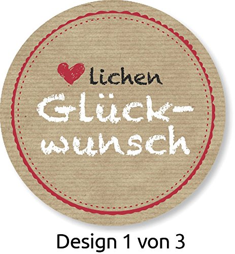 Avery Zweckform 56814-A Sticker auf Rolle Glückwunsch 38 mm 50 Aufkleber im Spender (stabile Verpackung) - 4
