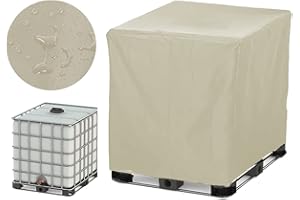 SJASD IBC Tanque Funda, Funda Deposito Agua 300L/600L/800L/1000L, Cubierta Protectora para Depósito Agua IBC,Lona para Depósito Cubierta depósito Agua,Tela Oxford 210D,Impermeable y a los Rayos UV