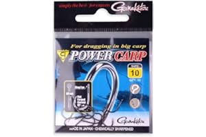 Gamakatsu Power Carp Anillo Eye – 10 anzuelos para Carpas & Fried Peces único, Gancho para Pesca, Ganchos, Carpas
