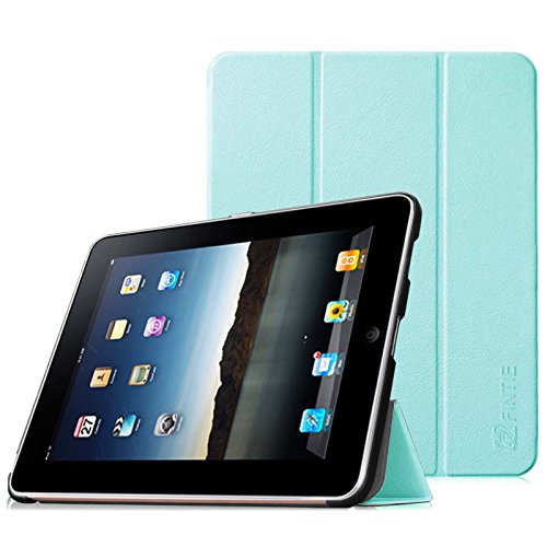 Fintie Apple iPad 1 Hülle Case - ultra-schlank superleicht Ständer Smart Shell Cover Schutzhülle Etui Tasche für iPad 1st Generation, Blau