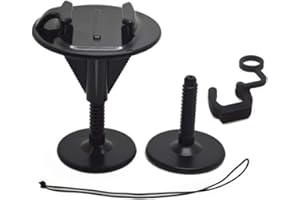 Hensych - Kit de Montaje para Tabla de Surf con Correa antipérdida, Repuesto para GoPro Hero 8/7/6/5/4/3+/3/2/1, etc., Color Negro