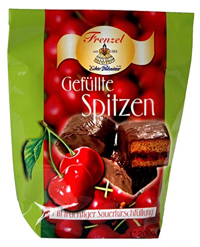 Preisvergleich Produktbild Pulsnitzer Lebkuchen gefüllte Spitzen Sauerkirsche 200gg