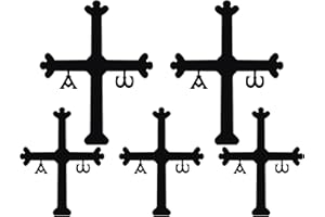 CUAC REVOLUTION 5 x Cruz Victoria Asturias Vinilo Pegatina Adhesivo Coche Moto ASTURIANA Decal (Negro)