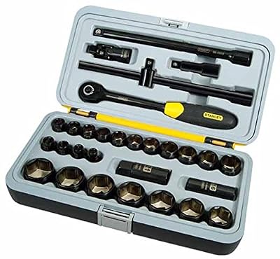 Stanley Coffret de douilles acier inoxydable STANLEY FATMAX, 6 pans, 30 pièces
