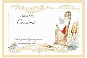 PARTYLANDIA-SHOP CIALDA in ostia SANTA CRESIMA per DECORAZIONE TORTA