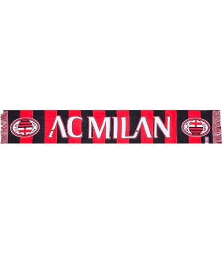 AC Milan Flagge 100 X 140 Cm – Offizielles Lizenzprodukt, Aus Polyester, Schwarz, Mit Öse Für Mast