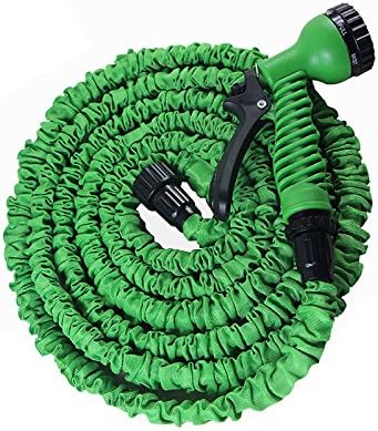 UKayed Expandable Extendable Water Garden Hose Pipe Stretch 3 Times It's Normal Size! (Green - 25ft)