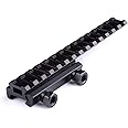 ACEXIER Tactical Extened High Riser Base Flat Top 145mm 14 Slots for 20mm Picatinny/Weaver Rail Mount Hunting